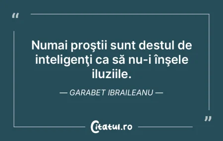 E o prostie să-ţi minimalizezi duşman... E o prostie să-ţi minimalizezi duşman...