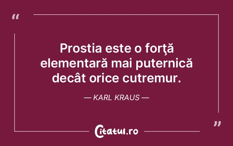 Citat Karl Kraus - citate viata