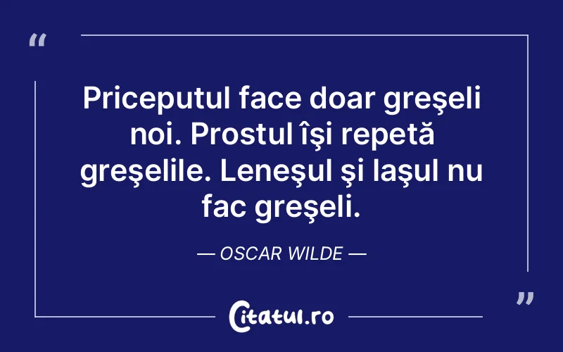 Citat Oscar Wilde - citate viata