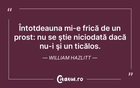 Touchstone: Prostul crede că este înţ...