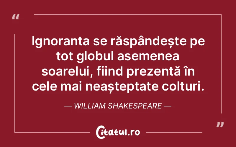 Citat William Shakespeare - citate viata