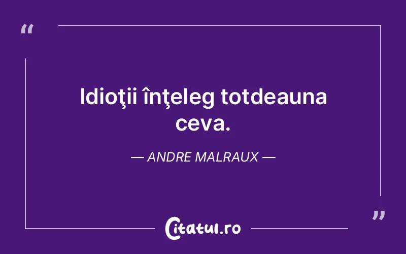 Citat Andre Malraux - citate viata