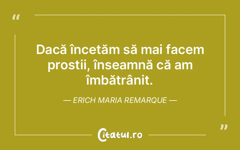 Citat Erich Maria Remarque - citate viata