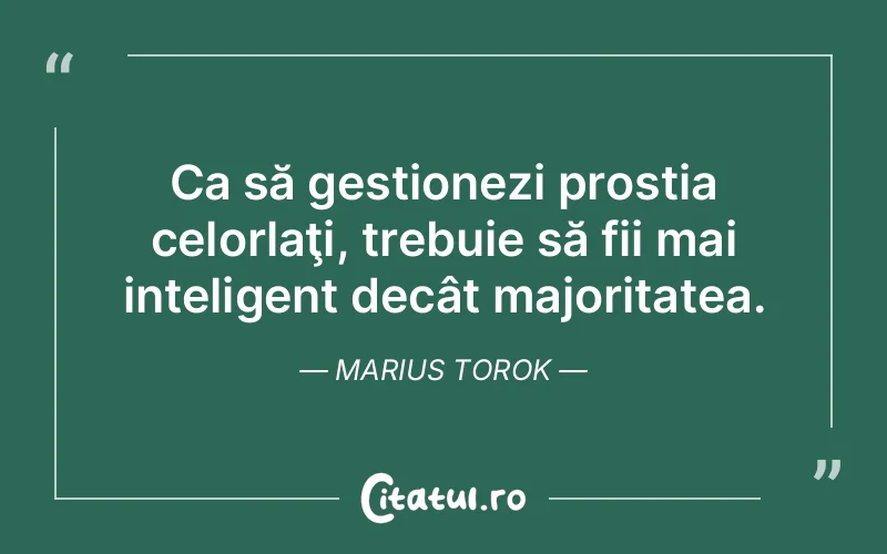 Citat Marius Torok - citate viata