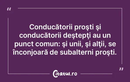 De la Caragiale încoace, nimeni n-a mai...