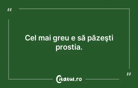 Nu suntem proşti, dar suntem mulţi.