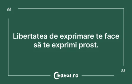 Trăind prost, avem neşansa să vedem t...