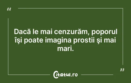 De frică să nu comitem vreo discrimina...