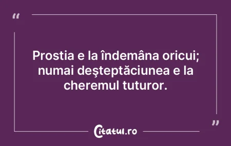Avem prostul obicei să ne băgăm în r...