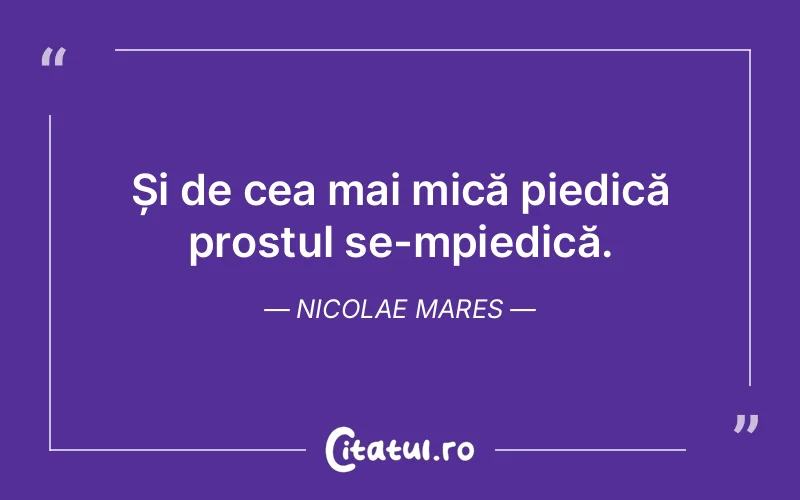 Citat Nicolae Mares - citate viata