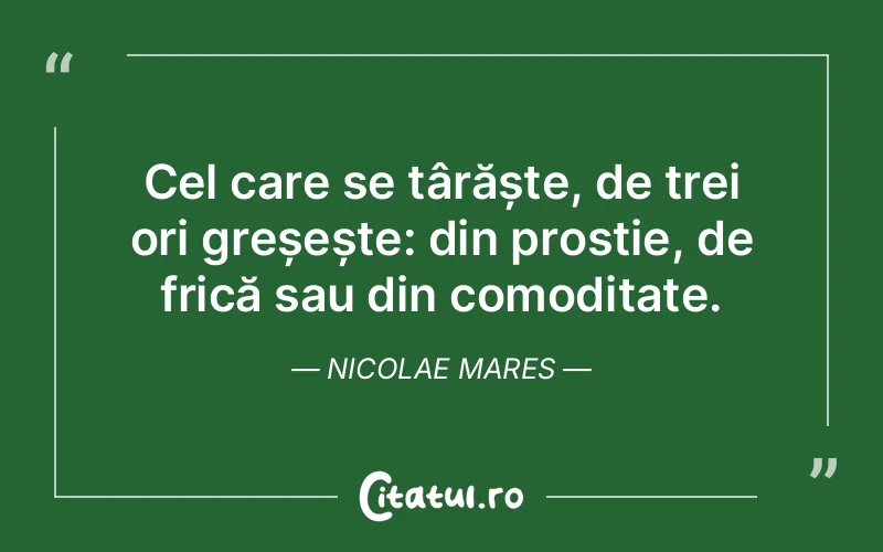 Citat Nicolae Mares - citate viata