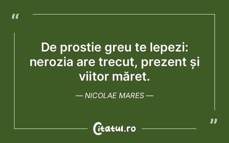 Citat Nicolae Mares - citate viata