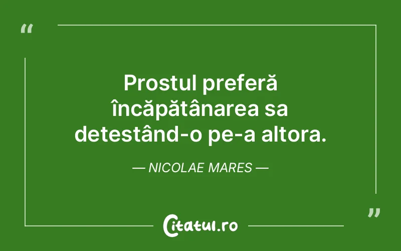Citat Nicolae Mares - citate viata