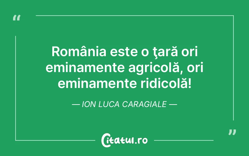 Citat Ion Luca Caragiale - citate viata