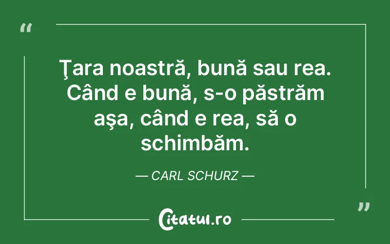 Citat Carl Schurz - citate viata