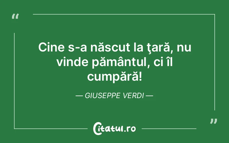Citat Giuseppe Verdi - citate viata