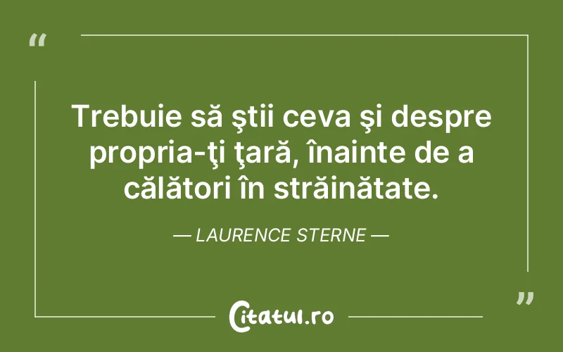 Citat Laurence Sterne - citate viata