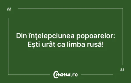Dacă nu am avea proverbe, cu ce ne-am h...