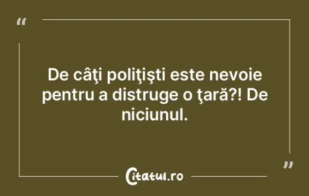 Stai şi te întrebi, de unde atâta ima...
