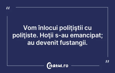 Cu cât devii mai incapabil, cu atât de...