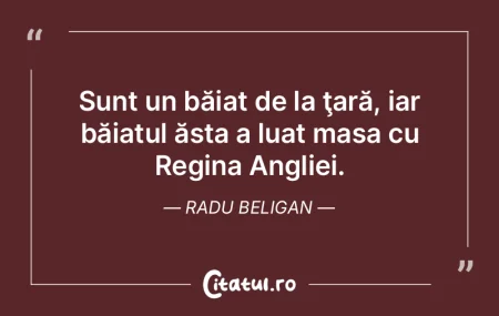 Cred că Ronald Reagan poate face din ac...