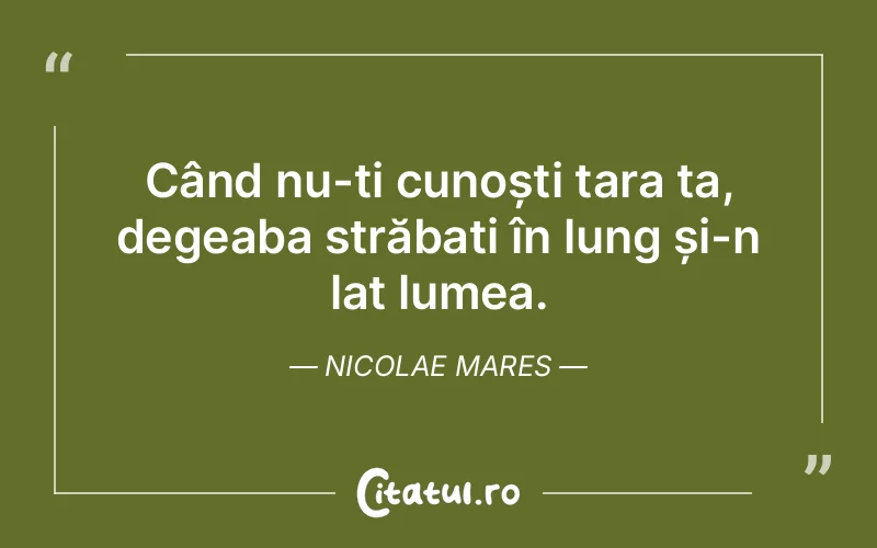 Citat Nicolae Mares - citate viata