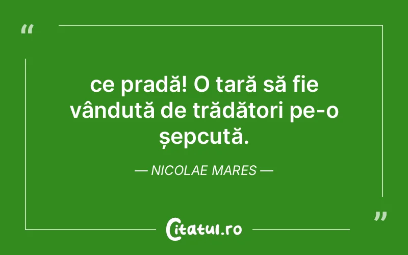 Citat Nicolae Mares - citate viata