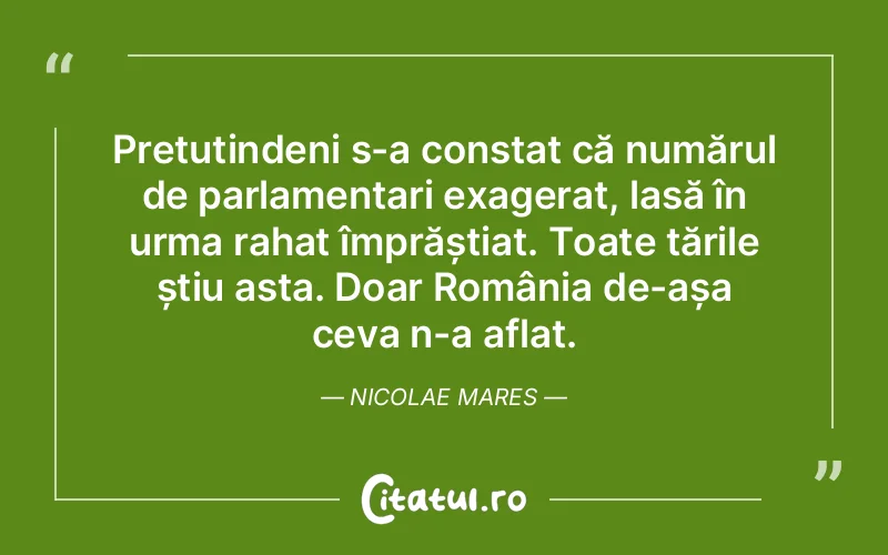 Citat Nicolae Mares - citate viata