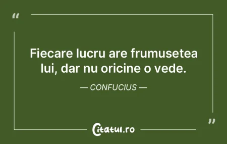 Să nu lași să treacă o zi fără să...