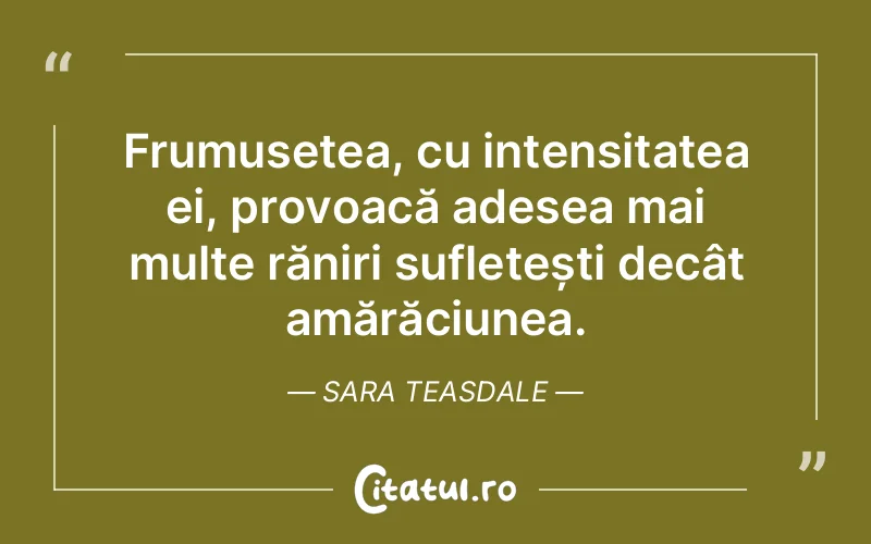 Citat Sara Teasdale - citate viata
