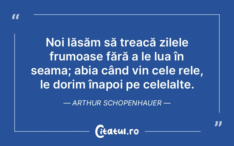 Citat Arthur Schopenhauer - citate viata