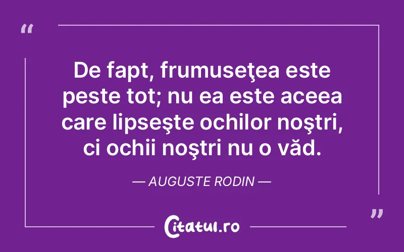 Citat Auguste Rodin - citate viata
