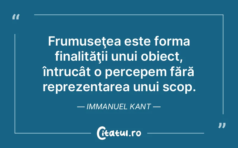 Citat Immanuel Kant - citate viata