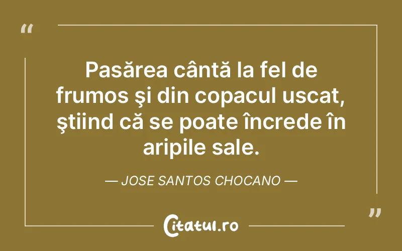 Citat Jose Santos Chocano - citate viata