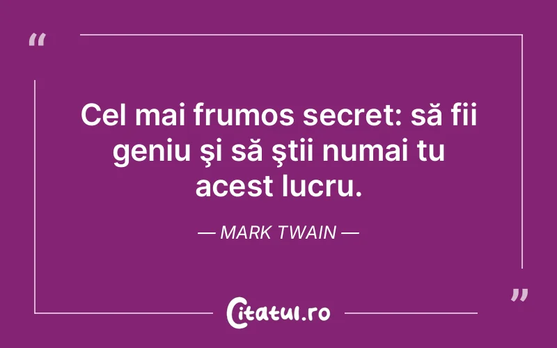 Citat Mark Twain - citate viata