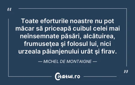 Nu tot ce e natural e frumos. Mihai Emin...