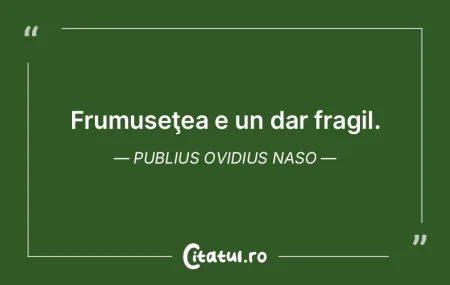 Frumuseţea e un soi de răposată. Noul...
