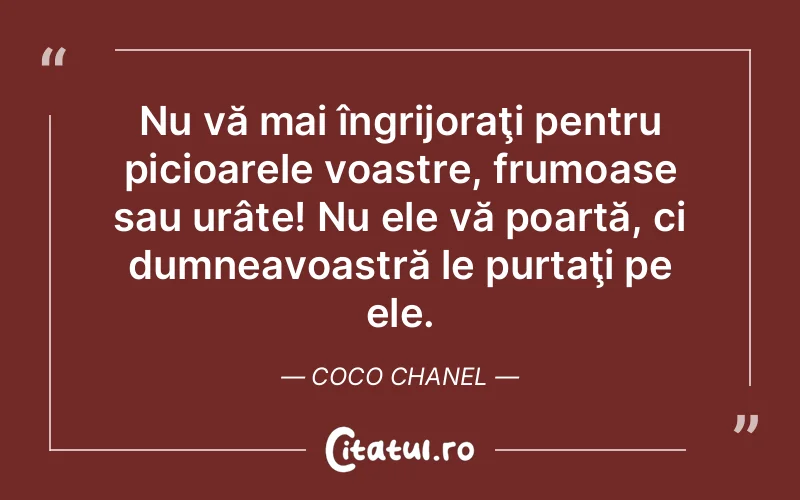 Citat Coco Chanel - citate viata