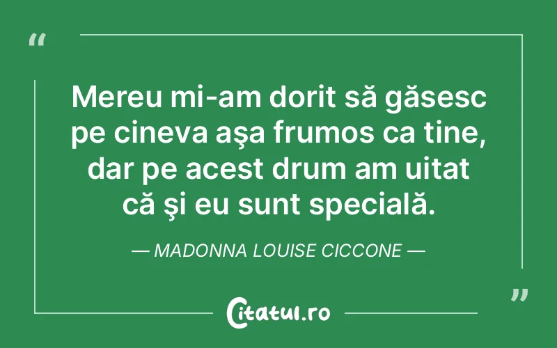 Citat Madonna Louise Ciccone - citate viata
