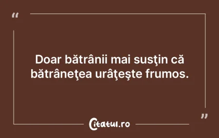 Tot ce e mic e frumos; de exemplu, refor...