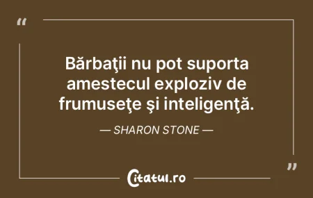 Sunt frumos, sunt deştept, sunt puterni...