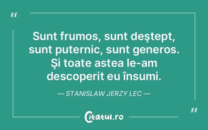 Citat Stanislaw Jerzy Lec - citate viata