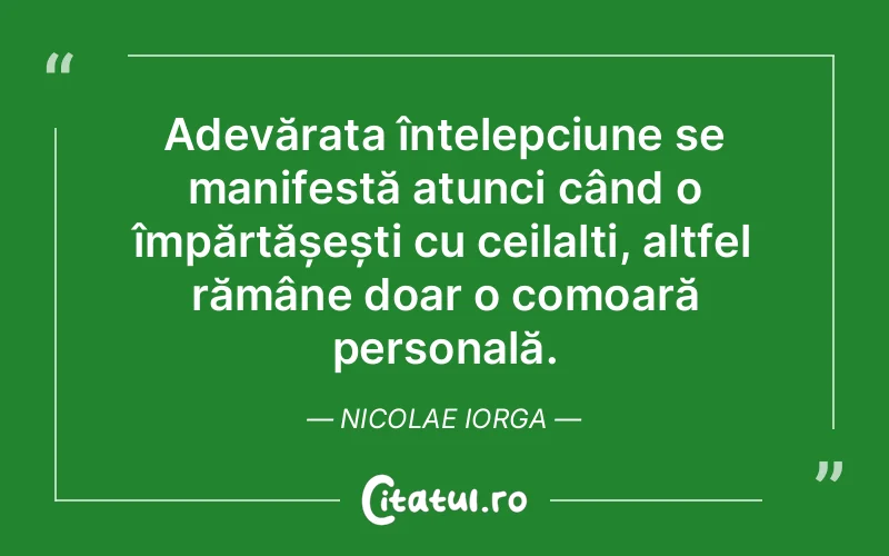 Citat Nicolae Iorga - citate viata