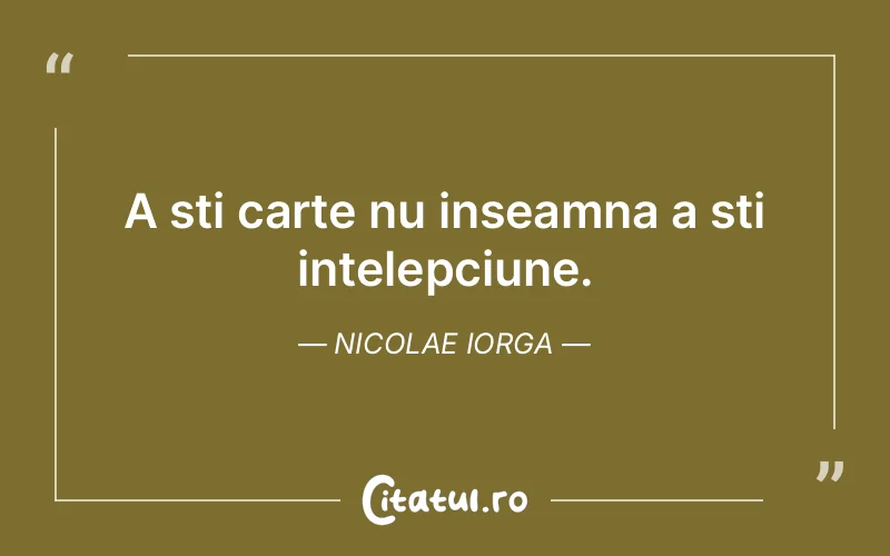 Citat Nicolae Iorga - citate viata