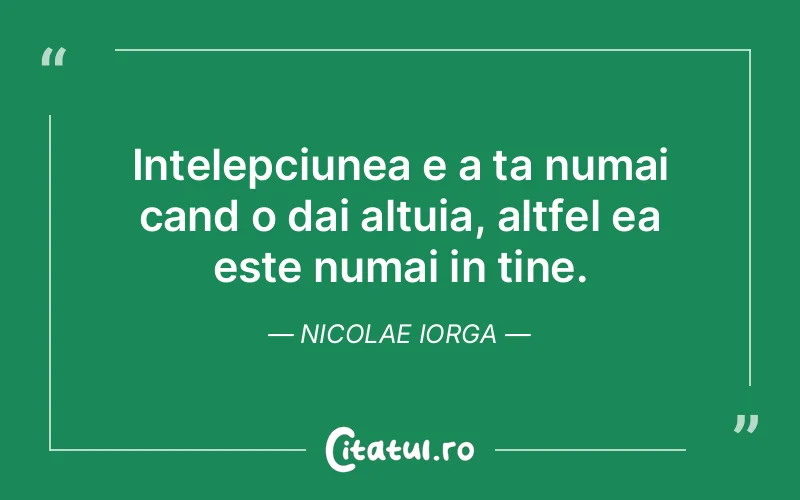 Citat Nicolae Iorga - citate viata