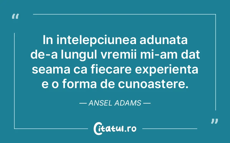 Citat Ansel Adams - citate viata