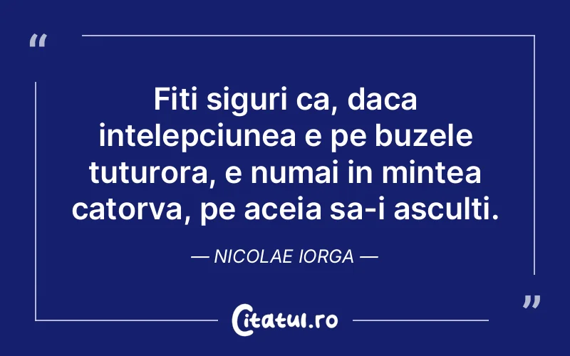 Citat Nicolae Iorga - citate viata