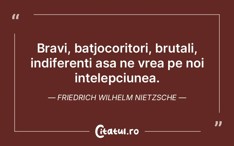 Citat Friedrich Wilhelm Nietzsche - citate viata