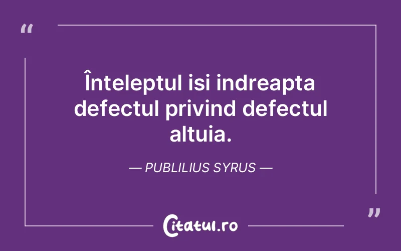 Citat Publilius Syrus - citate viata