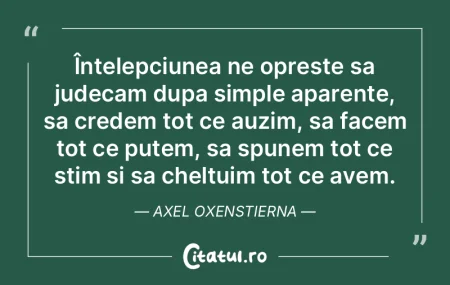 Si intelepciunea este prinsa de castig. ... Si intelepciunea este prinsa de castig. ...